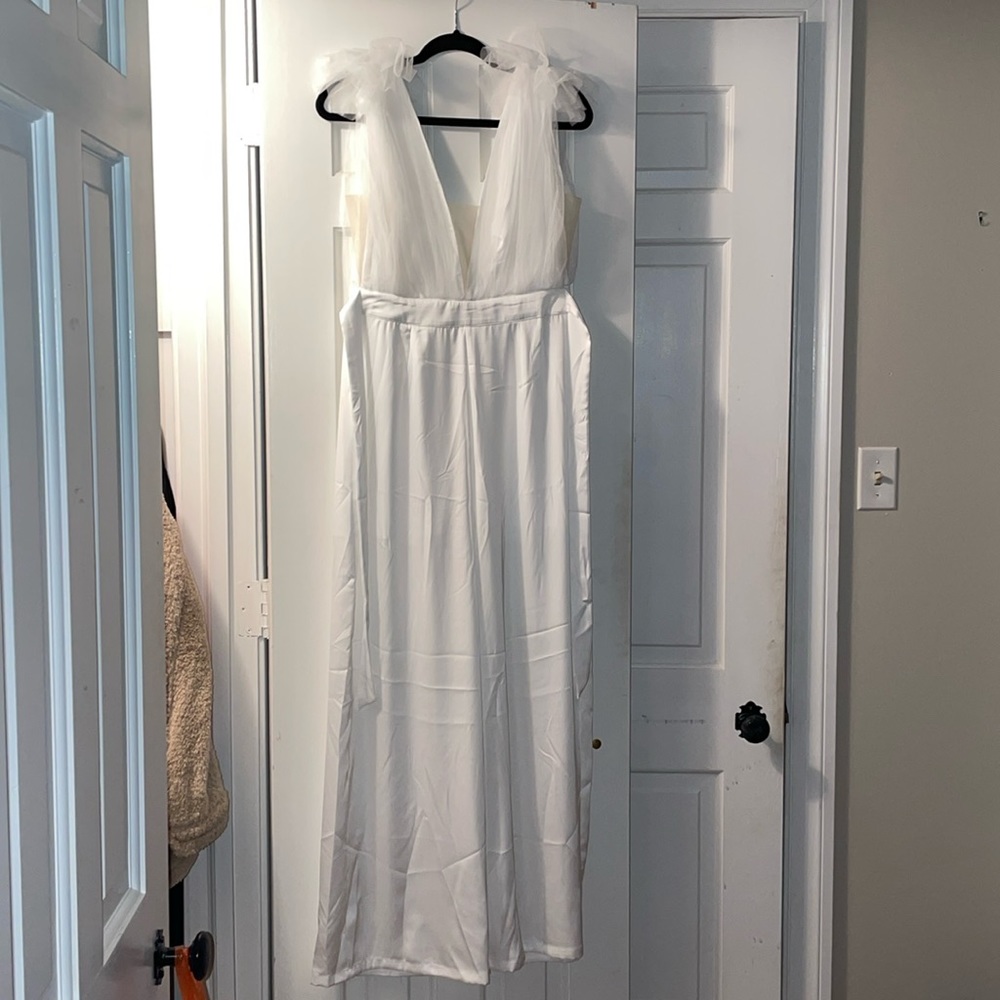 Aakaa white jumpsuit